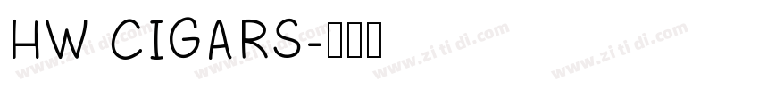 HW CIGARS字体转换